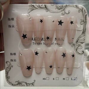 Pink Star Nail Set